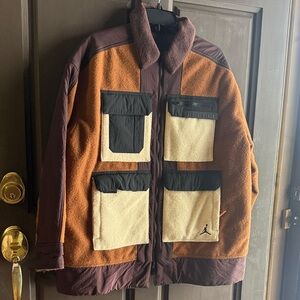 NIKE Jordan Color Block Cozy Girl Jacket